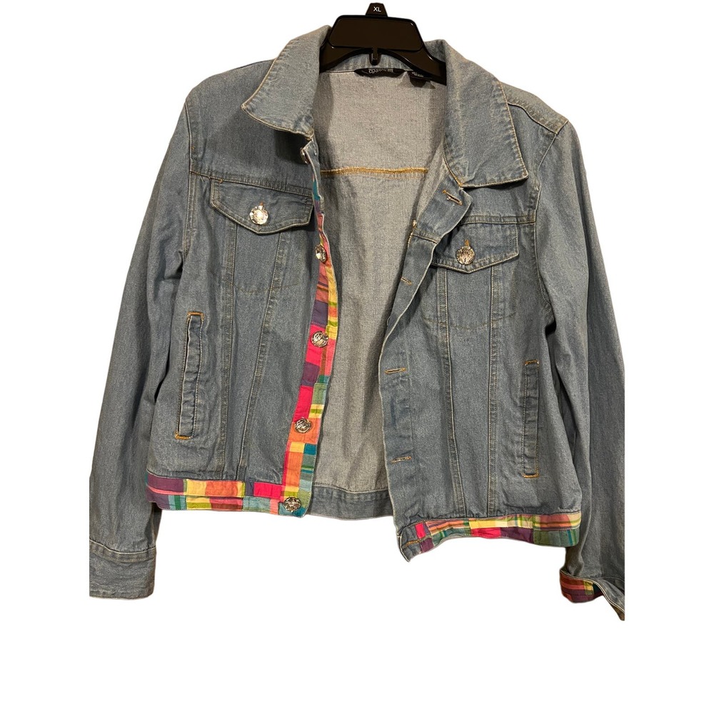 Vintage Moka Sport Denim Jacket Women's Size Large